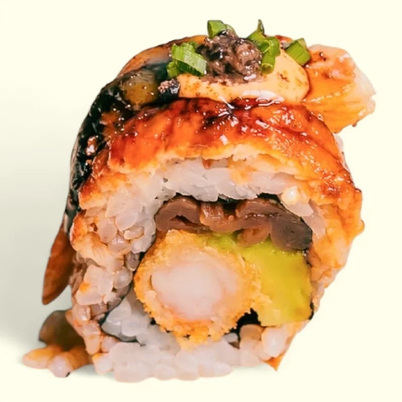 DRAGON ROLL uramaki (4 lub 8 szt.)
